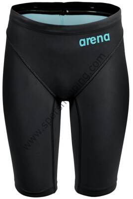 Arena B Powerskin Impulse Erkek Çocuk Yarış Mayosu – Siyah / Turkuaz Logo 008609100 - 4