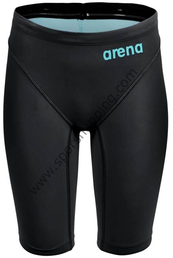 Arena B Powerskin Impulse Erkek Çocuk Yarış Mayosu – Siyah / Turkuaz Logo 008609100 - 4