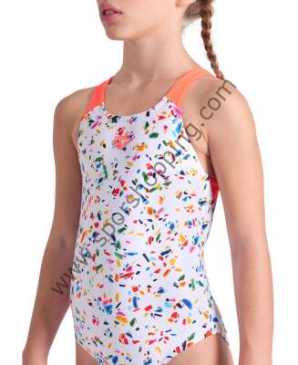 ARENA CONFETTI KIZ ÇOCUK YÜZÜCÜ MAYOSU 009089750 - 3