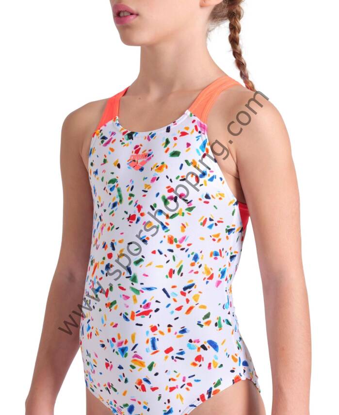 ARENA CONFETTI KIZ ÇOCUK YÜZÜCÜ MAYOSU 009089750 - 3