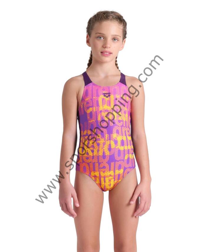ARENA MULTI COLOURS KIZ ÇOCUK YÜZÜCÜ MAYOSU 009007909 - 1