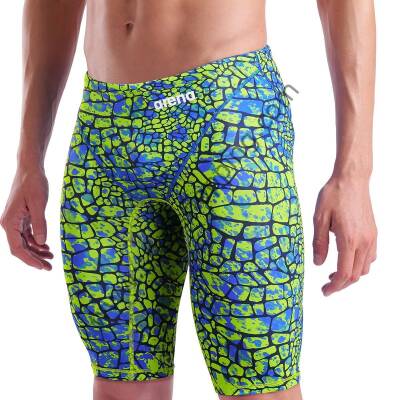 Arena Powerskin ST Next Limited Edition Erkek Yarış Mayosu – Yeşil Mavi Desenli 006351205