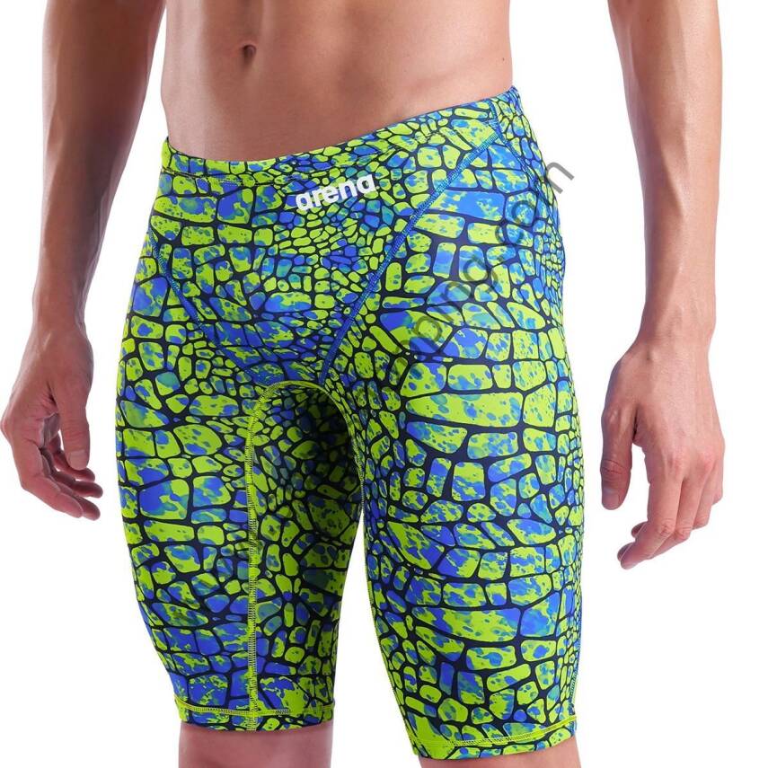Arena Powerskin ST Next Limited Edition Erkek Yarış Mayosu – Yeşil Mavi Desenli 006351205 - 1