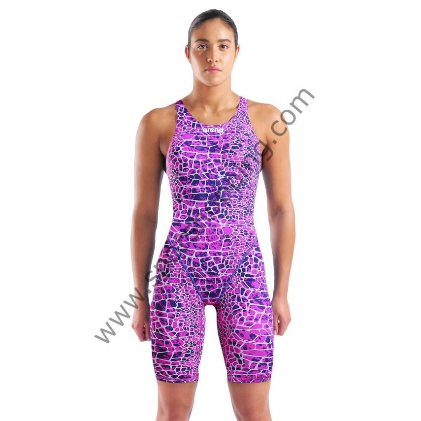 Arena Powerskin ST Next Limited Edition Kadın Yarış Mayosu – Mor Desenli 006349206 - 1