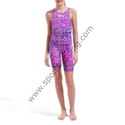 Arena Powerskin ST Next Limited Edition Kız çocuk Yarış Mayosu – Mor Desenli 006350206 - 3