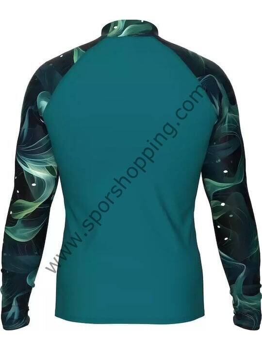 Arena Rash Vest Allover Uzun Kollu Güneş Koruyucu Erkek Üst – Yeşil / Siyah 010041651 - 2