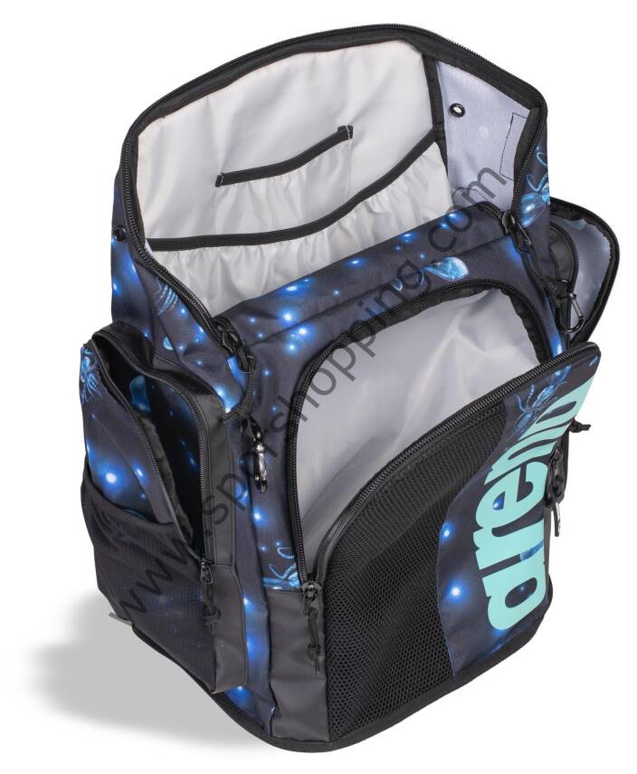 Arena Spiky III Backpack 45L Yüzücü Sırt Çantası Mavi (Blue Octopus Deseni) - 3