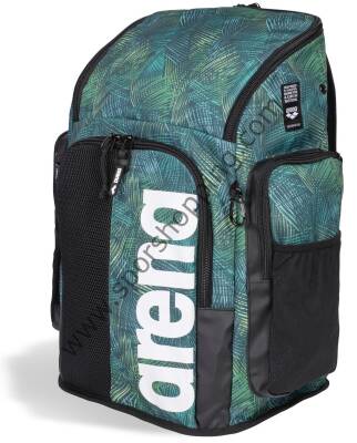 Arena Spiky III Backpack 45L Yüzücü Sırt Çantası – Yeşil Yaprak Desenli Özel Seri 006272134 - 2