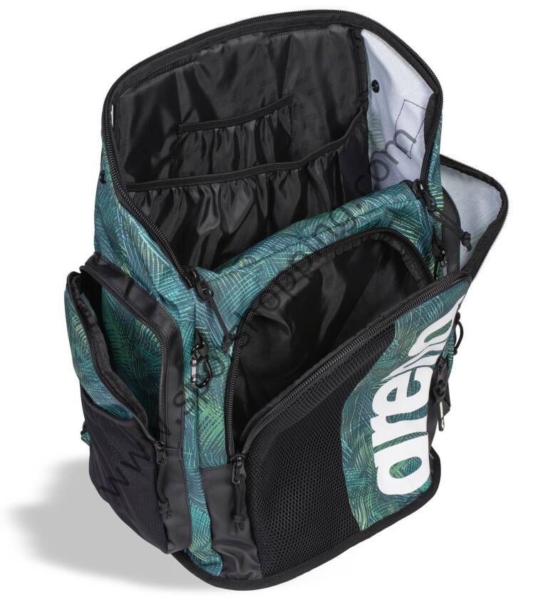 Arena Spiky III Backpack 45L Yüzücü Sırt Çantası – Yeşil Yaprak Desenli Özel Seri 006272134 - 3