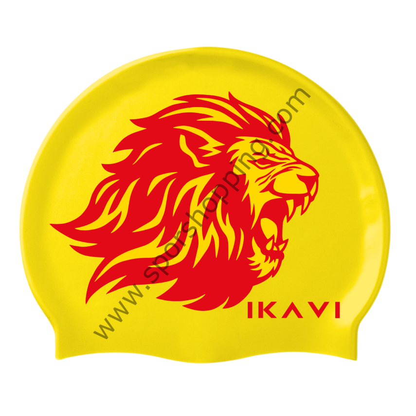 Aslan baskılı bone ( sarı ve kırmızı ) - 2