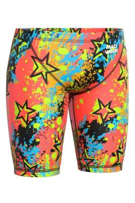 Mad Wave Erkek Yarış Jammer Mayo – Revolt Star | FINA Onaylı, Renkli ve Kompresyonlu Tasarım