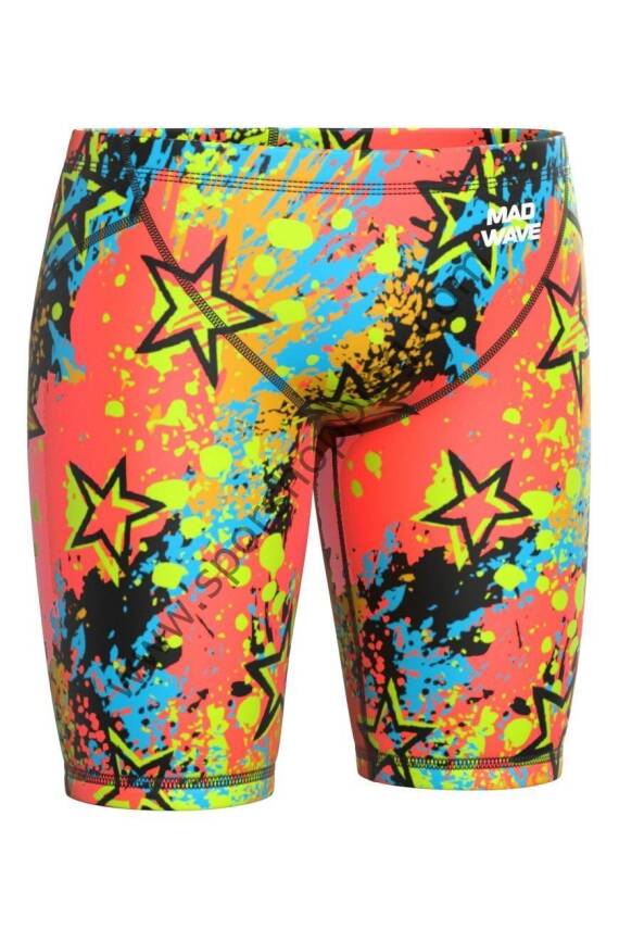 Mad Wave Erkek Yarış Jammer Mayo – Revolt Star | FINA Onaylı, Renkli ve Kompresyonlu Tasarım - 1