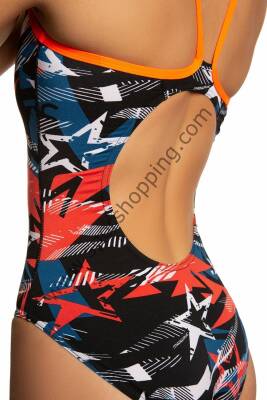 Mad Wave Kadın Mayo Star Splash – Renkli Yıldız Desenli Tek Parça Spor Mayo - 3