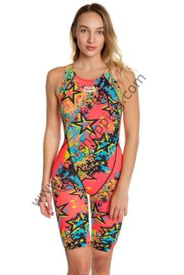 Mad Wave Kadın Yarış Mayosu – Revolt Kneeskin S4 | FINA Onaylı, Renkli ve Performans Odaklı