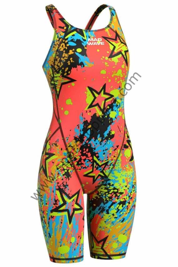 Mad Wave Kadın Yarış Mayosu – Revolt Kneeskin S4 | FINA Onaylı, Renkli ve Performans Odaklı - 3