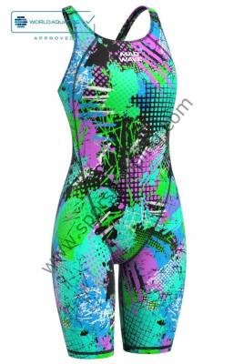 Mad Wave Kadın Yarış Mayosu – Revolution S5 Azure | FINA Onaylı, Renkli ve Yüksek Performanslı