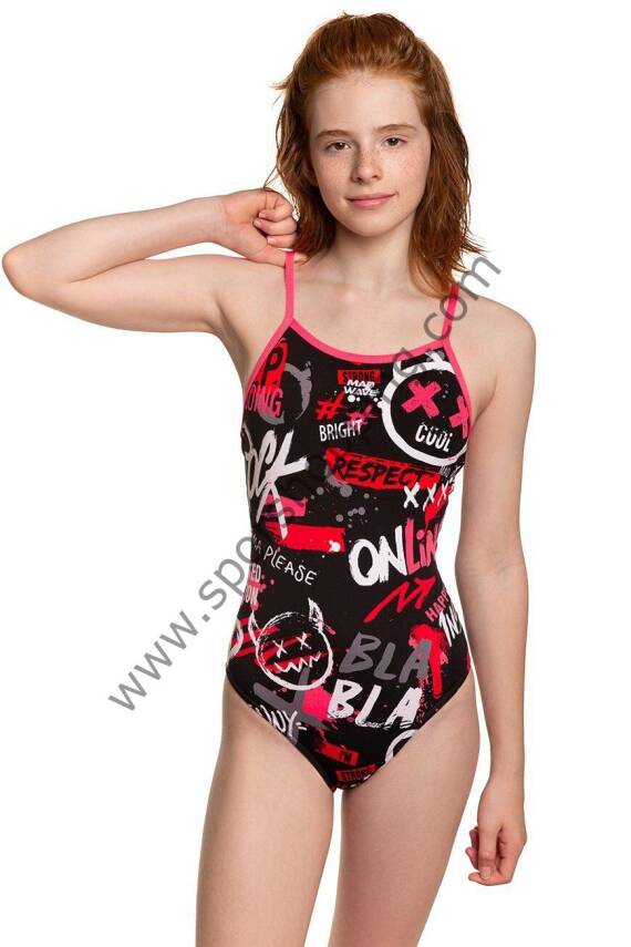 Mad Wave Kız Çocuk Antichlor Mayo – Nera Junior | Renkli, Dayanıklı ve Enerjik Tasarım! - 2