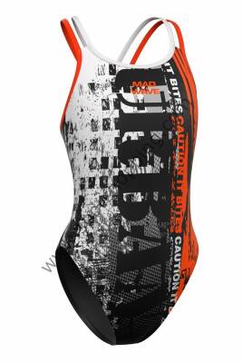 Mad Wave Kız Çocuk Mayo antichlor Crossback junior - 2