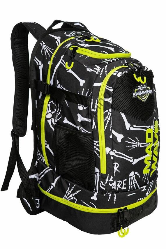 Mad Wave Lane 45L Sırt Çantası – İskelet Desenli, Yüzücülere Özel - 1