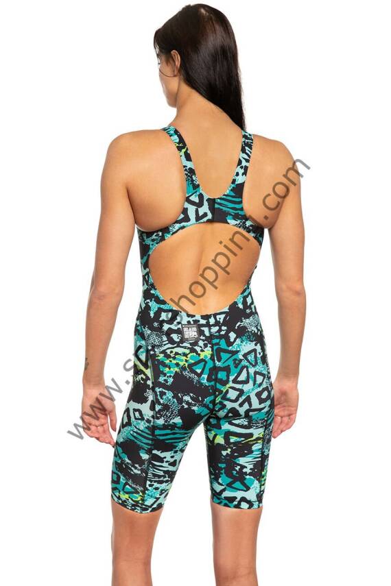 Mad Wave MW Revolt Women Kneeskin A1 Blue Kadın ve kız çocuk Yarış Mayosu - 3