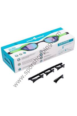 MadWave ALIEN Rainbow Yüzme Yarış Gözlüğü Yeşl/Siyah - 4