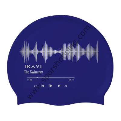 Müzik Baskılı “The Swimmer” Silikon Deniz ve Havuz Bonesi - 2