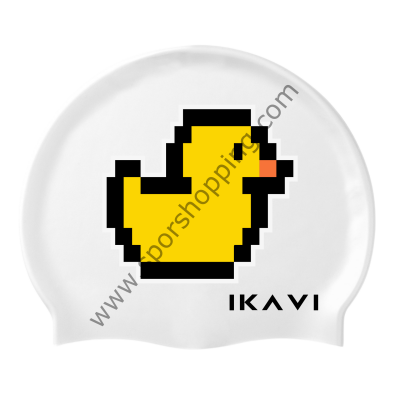 Ördek Baskılı Silikon Deniz ve Havuz Bonesi – Piksel Koleksiyonu