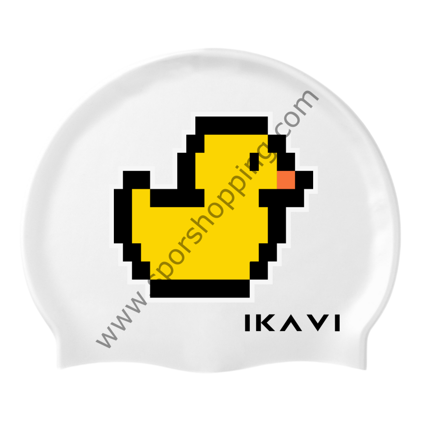 Ördek Baskılı Silikon Deniz ve Havuz Bonesi – Piksel Koleksiyonu - 1