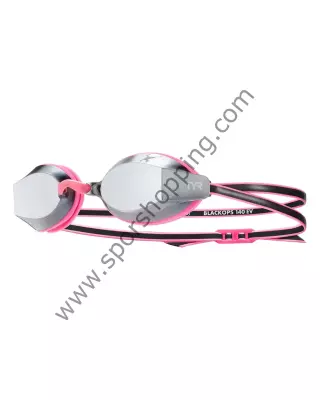 TYR Blackops 140 EV Racing Goggles – Aynalı Yarış Yüzücü Gözlüğü (Pembe / Siyah) LGBKOPFM659