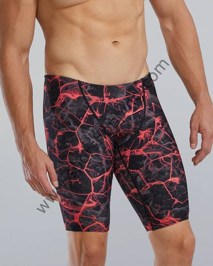 TYR Erkek Çocuk Jammer Yüzücü Mayosu – Kırmızı Synapse Desen SSYN7A61026 - 4