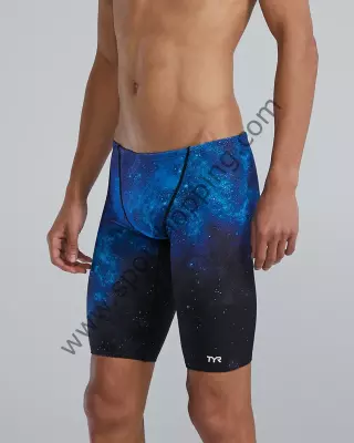 TYR Erkek Çocuk Jammer Yüzücü Mayosu – Mavi Galaxy Desen SSTA7A42030 - 3