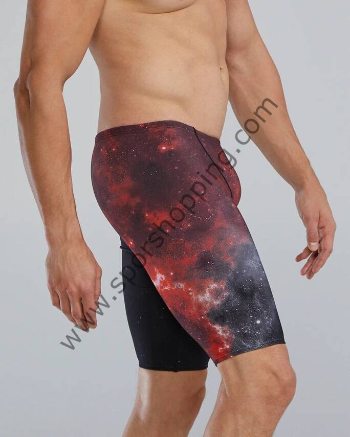 TYR Erkek Çocuk Yarış Jammer Mayosu Galaksi Desenli – Kırmızı / Siyah Performans Yüzücü Mayosu SSTA7Y61024 - 2