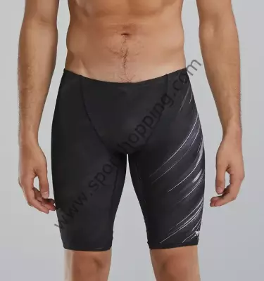 TYR Erkek Diz Boyu Performans Yüzücü Mayosu – Siyah/Beyaz  SCYC7A14026