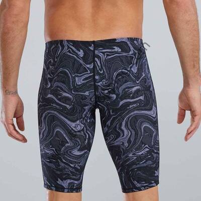 TYR Erkek Performans Yarış Mayosu – Desenli Jammer (Siyah/Gri)  HYP TITANIUM TPHMN6AF14024 - 2