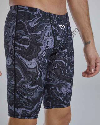 TYR Erkek Performans Yarış Mayosu – Desenli Jammer (Siyah/Gri)  HYP TITANIUM TPHMN6AF14024 - 3