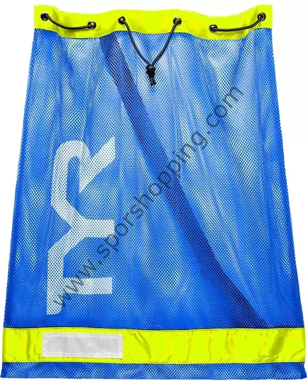TYR Mesh Equipment Bag – Mavi / Neon Sarı File Yüzücü Ekipman Çantası LBD2484 - 1