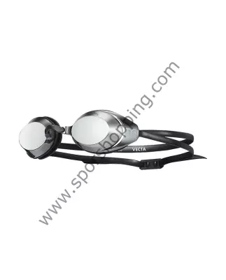 TYR Vecta Racing Goggles – Aynalı Yarış Yüzücü Gözlüğü (Siyah / Gümüş) LGVECM751